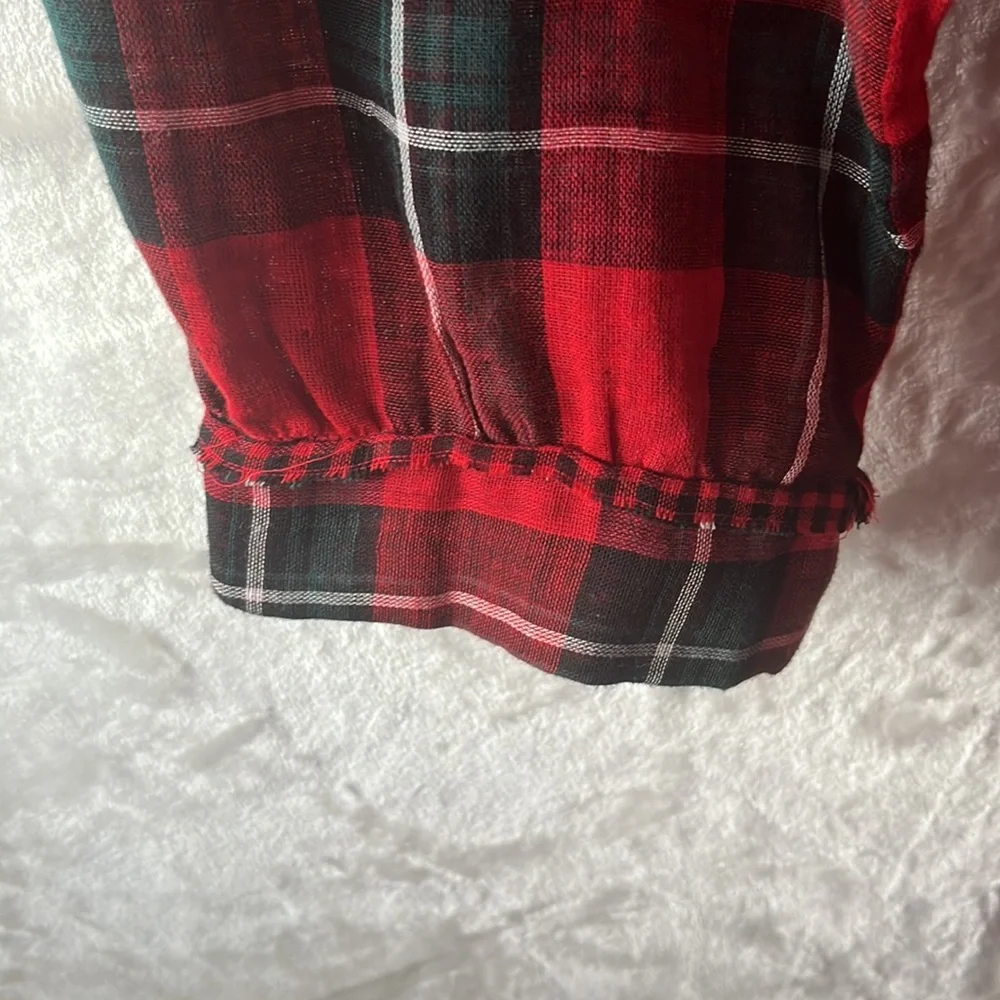 ✅Red Gingham Print Tunic - Picture 4 of 8